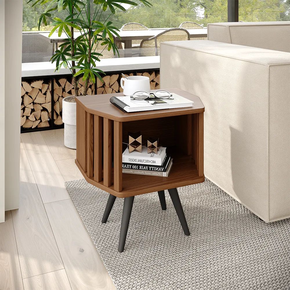 Picture of FTST0012 - side table musky wood Brown
