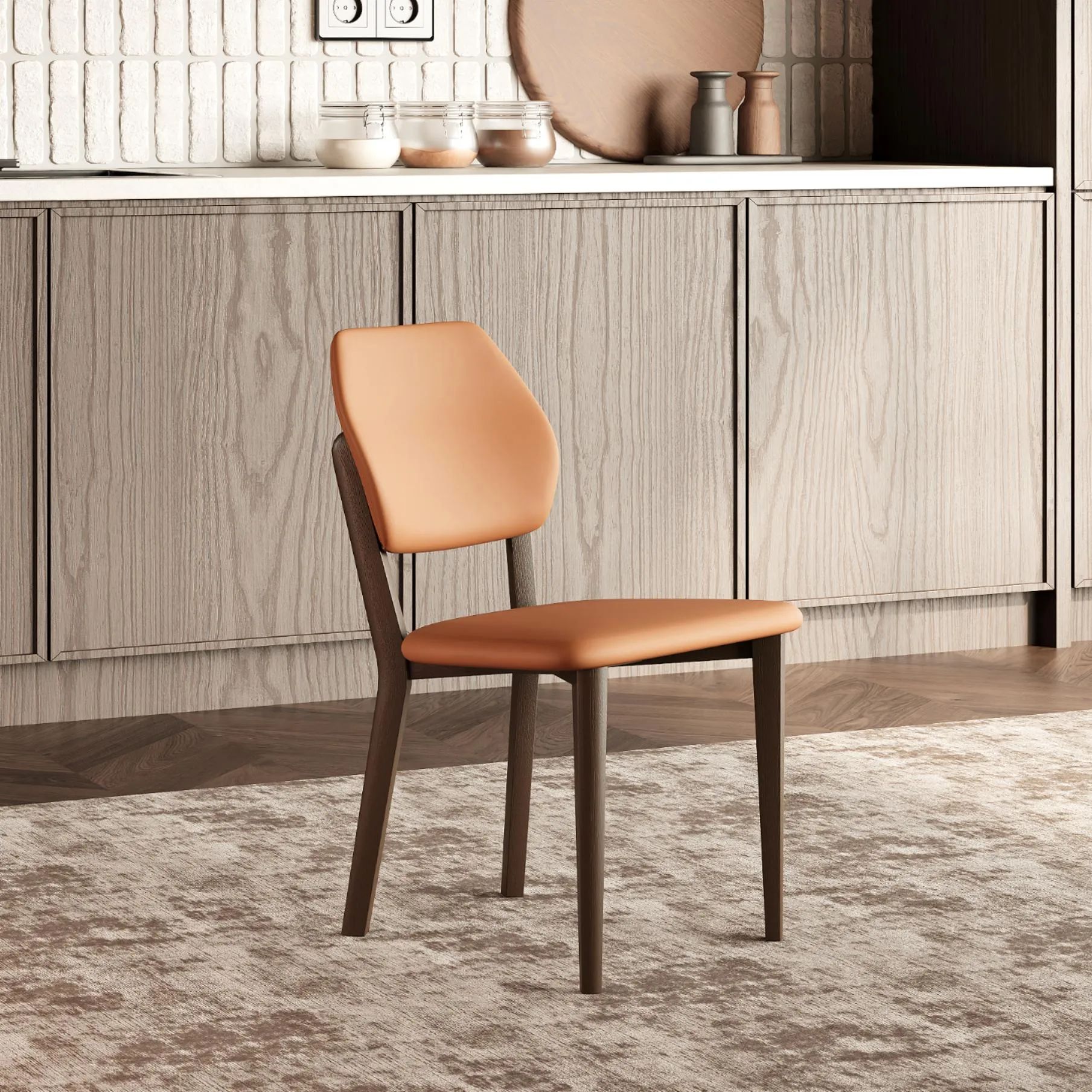 Picture of FC008 - Dining chair beech wood brown