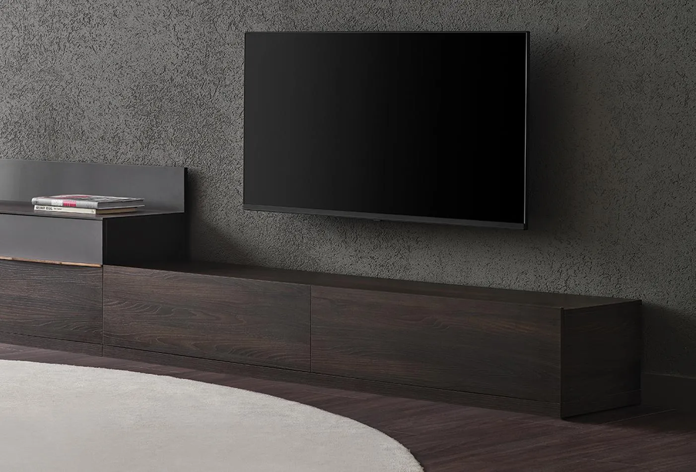 Picture of HUTV004 - Tv unit MDF brown wood