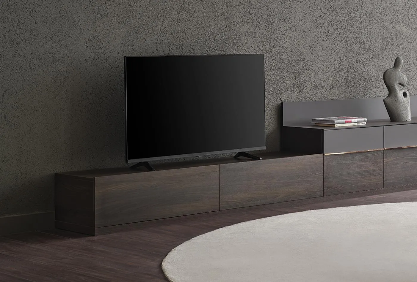 Picture of HUTV004 - Tv unit MDF brown wood