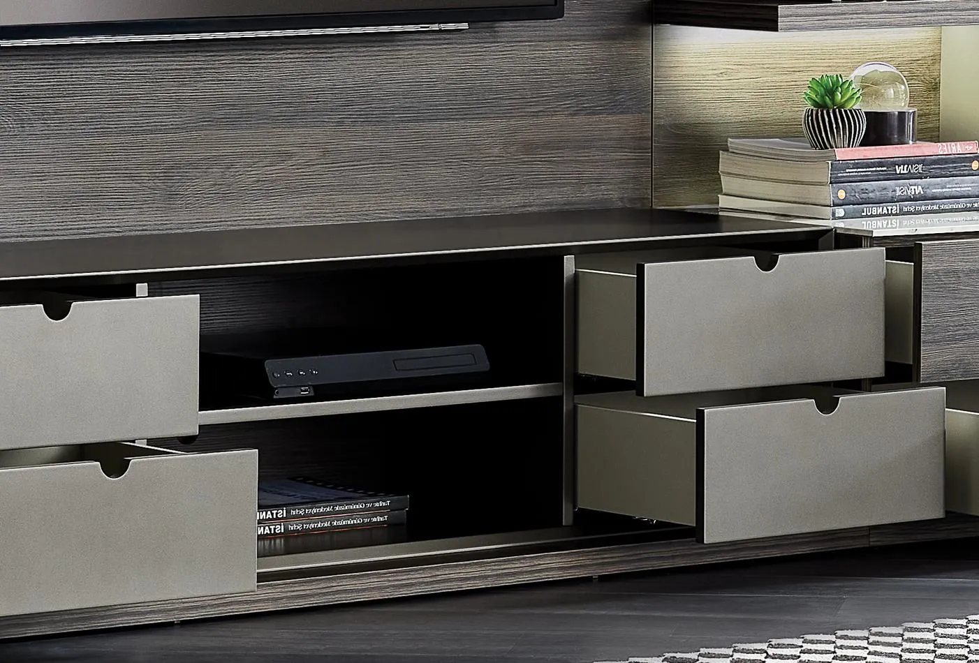 Picture of HUTV0011 - Tv unit MDF black