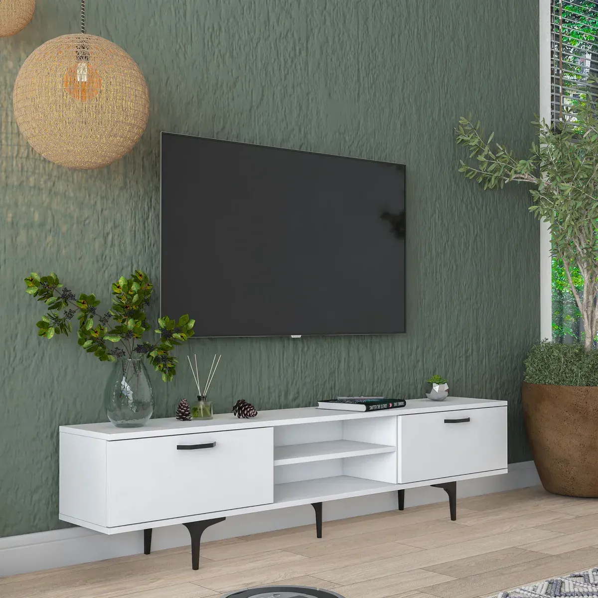 Picture of HUTV0012 - Tv unit MDF White
