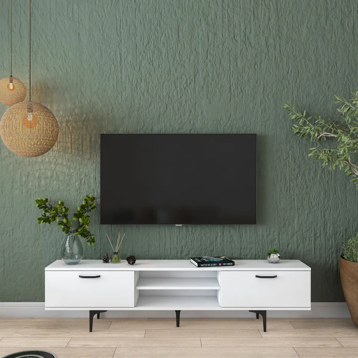 Picture of HUTV0012 - Tv unit MDF White