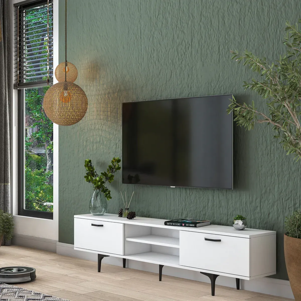 Picture of HUTV0012 - Tv unit MDF White