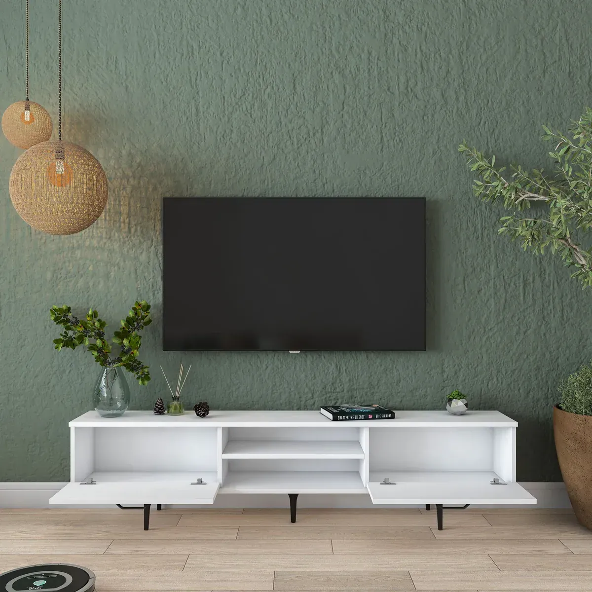 Picture of HUTV0012 - Tv unit MDF White
