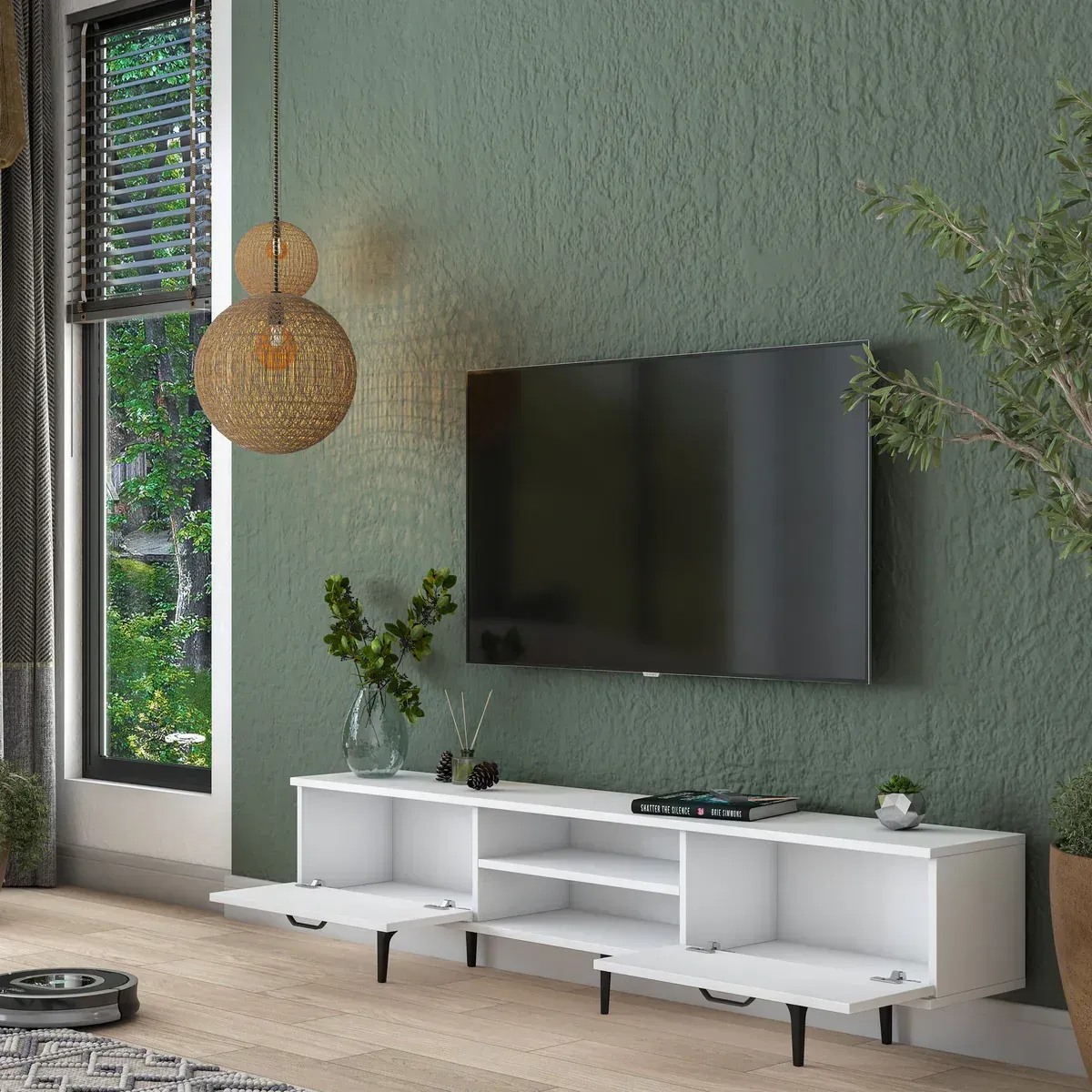 Picture of HUTV0012 - Tv unit MDF White