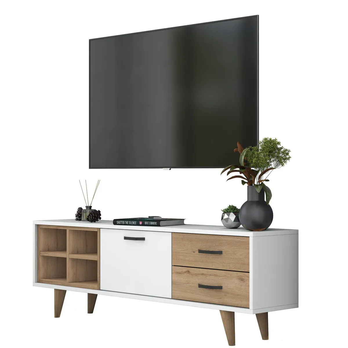 Picture of HUTV0013 - Tv unit MDF White, wooden
