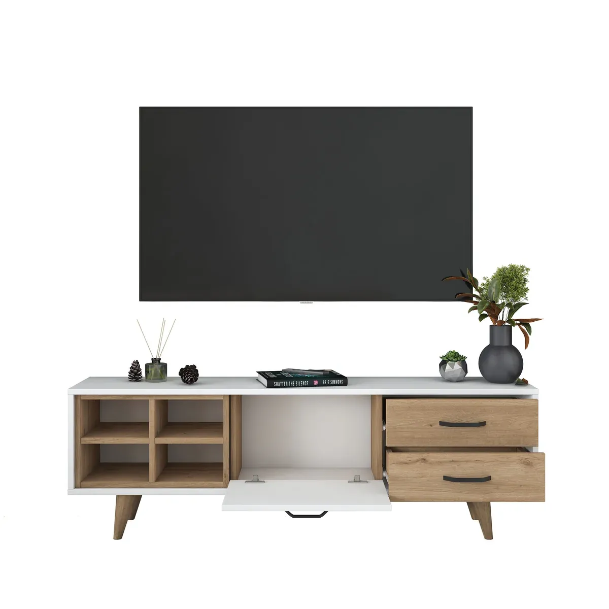 Picture of HUTV0013 - Tv unit MDF White, wooden