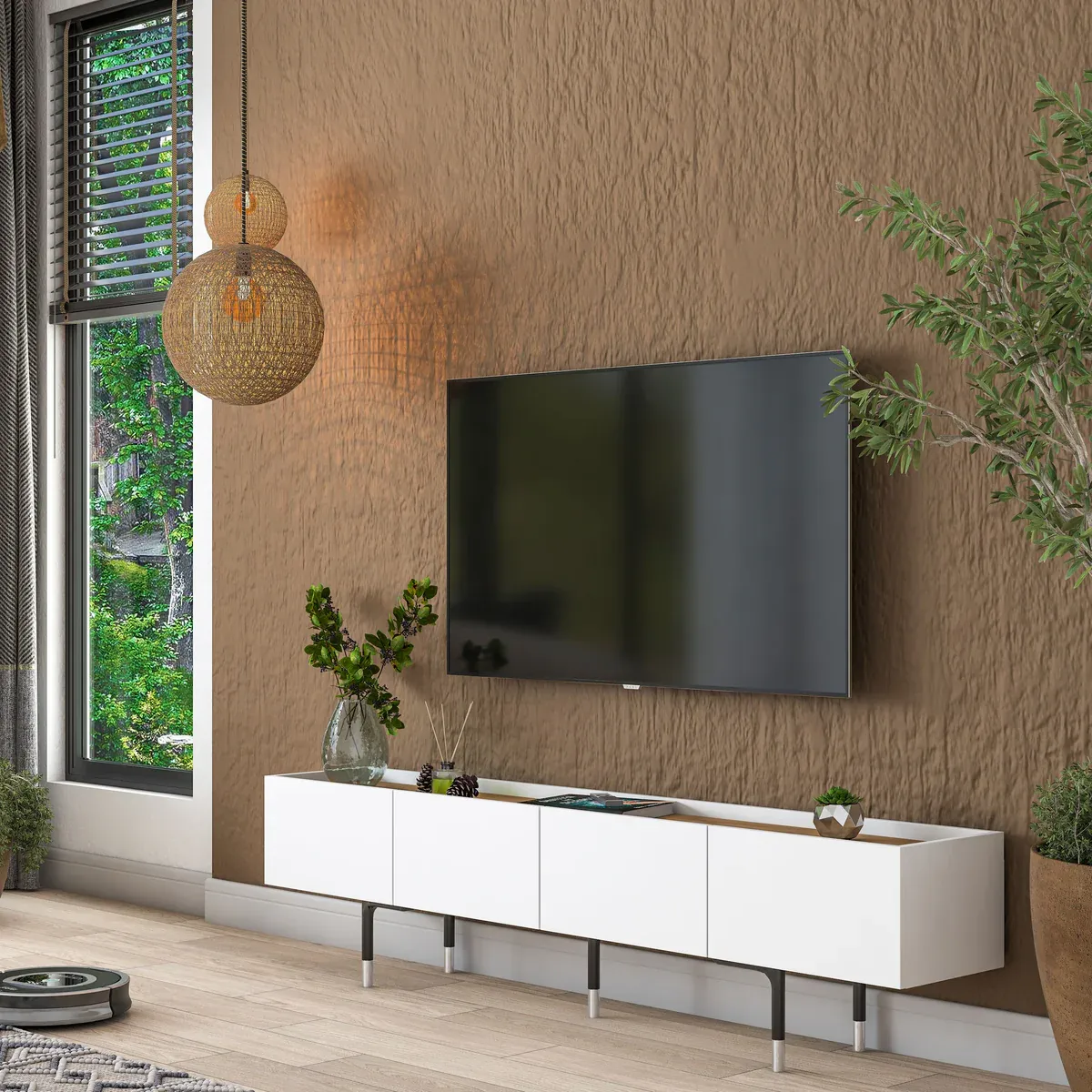 Picture of HUTV0014 - Tv unit MDF White