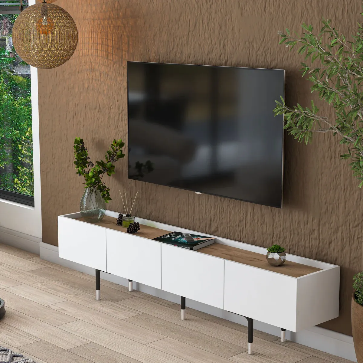 Picture of HUTV0014 - Tv unit MDF White