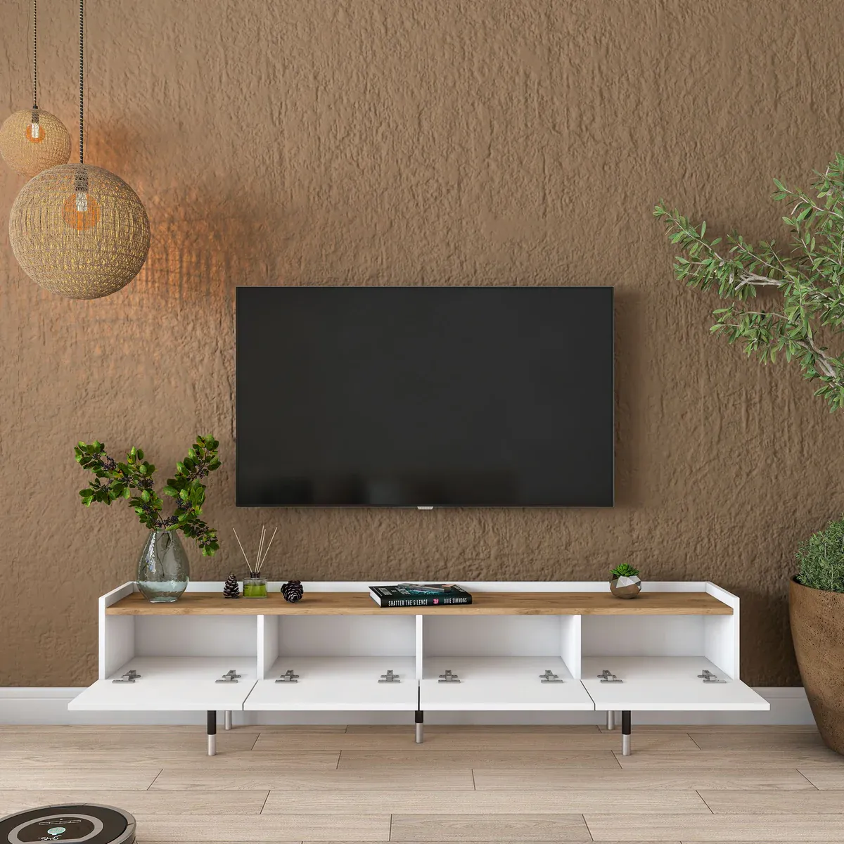 Picture of HUTV0014 - Tv unit MDF White