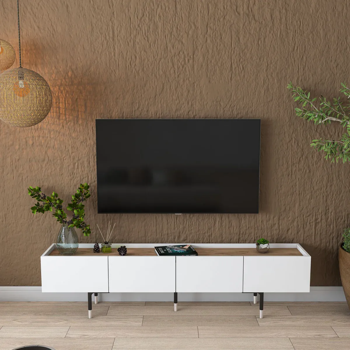 Picture of HUTV0014 - Tv unit MDF White
