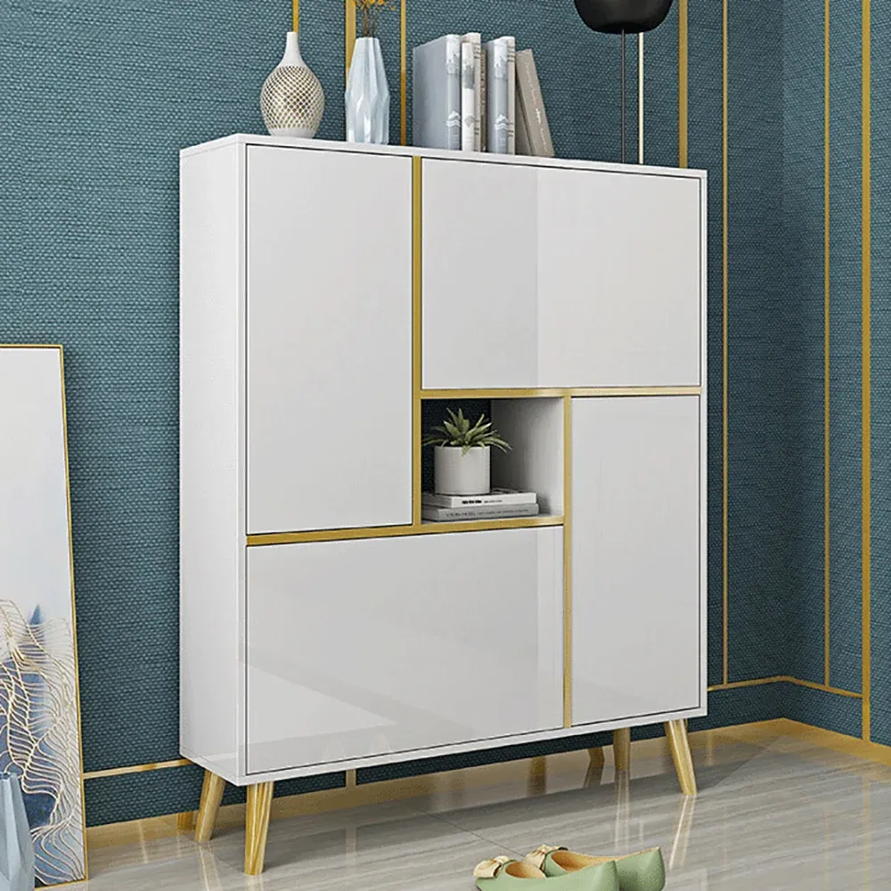 Picture of HSR001 - shoe cabinet in White MDF