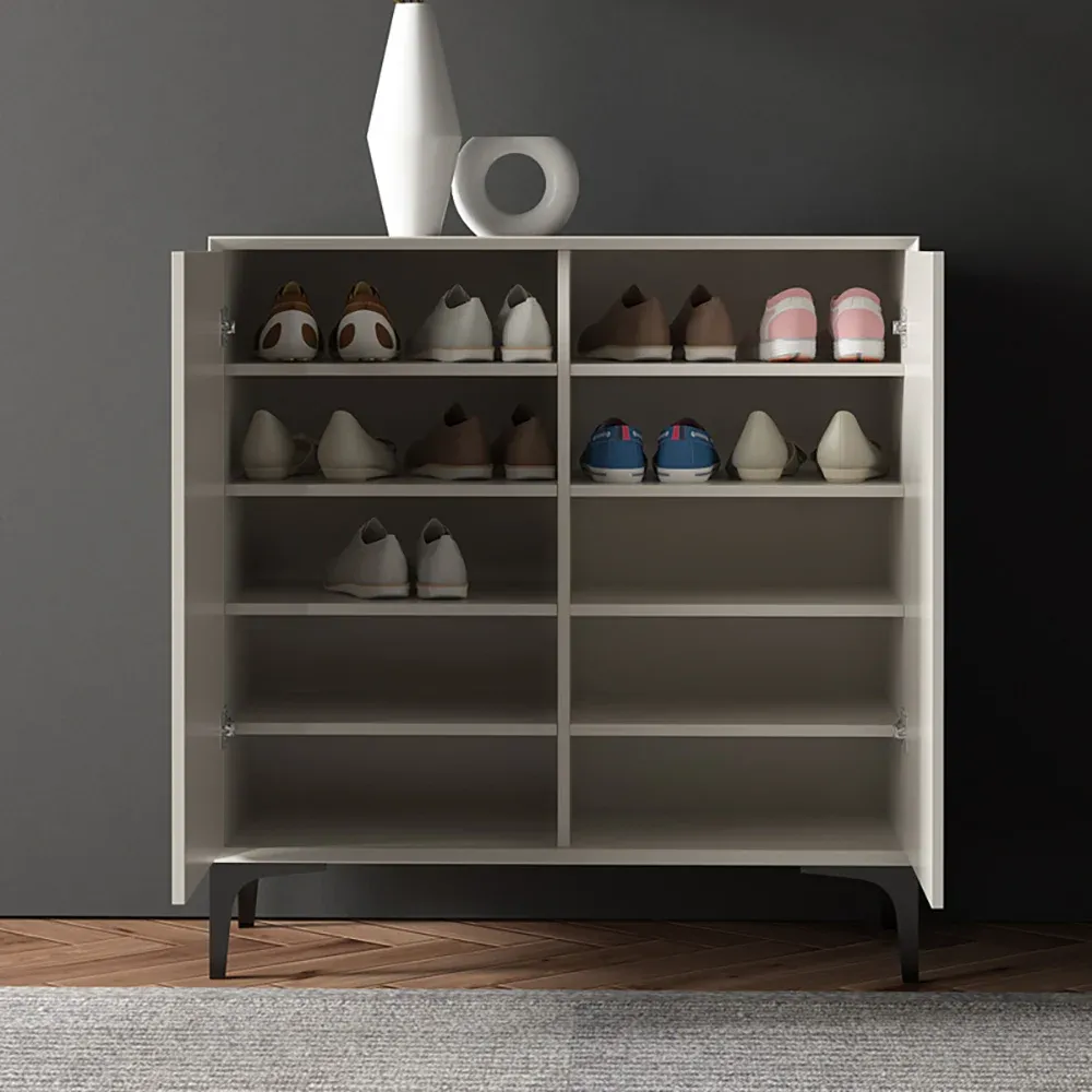 Picture of HSR003 - shoe cabinet in Off-white MDF