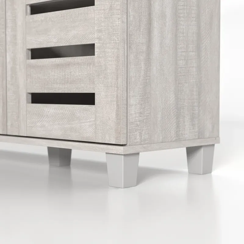 Picture of HSR006 - shoe cabinet in wooden  gray MDF