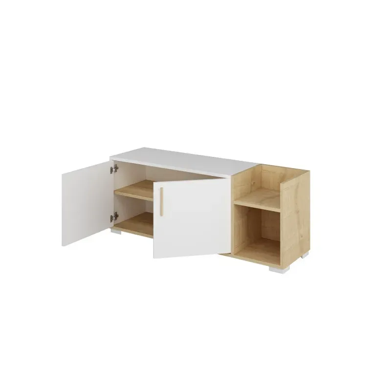 Picture of HSR0010 - shoe cabinet in wooden and  white MDF