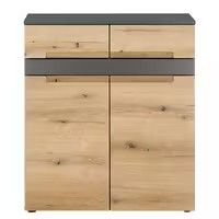 Picture of HSR0012 - shoe cabinet in wooden and gray MDF