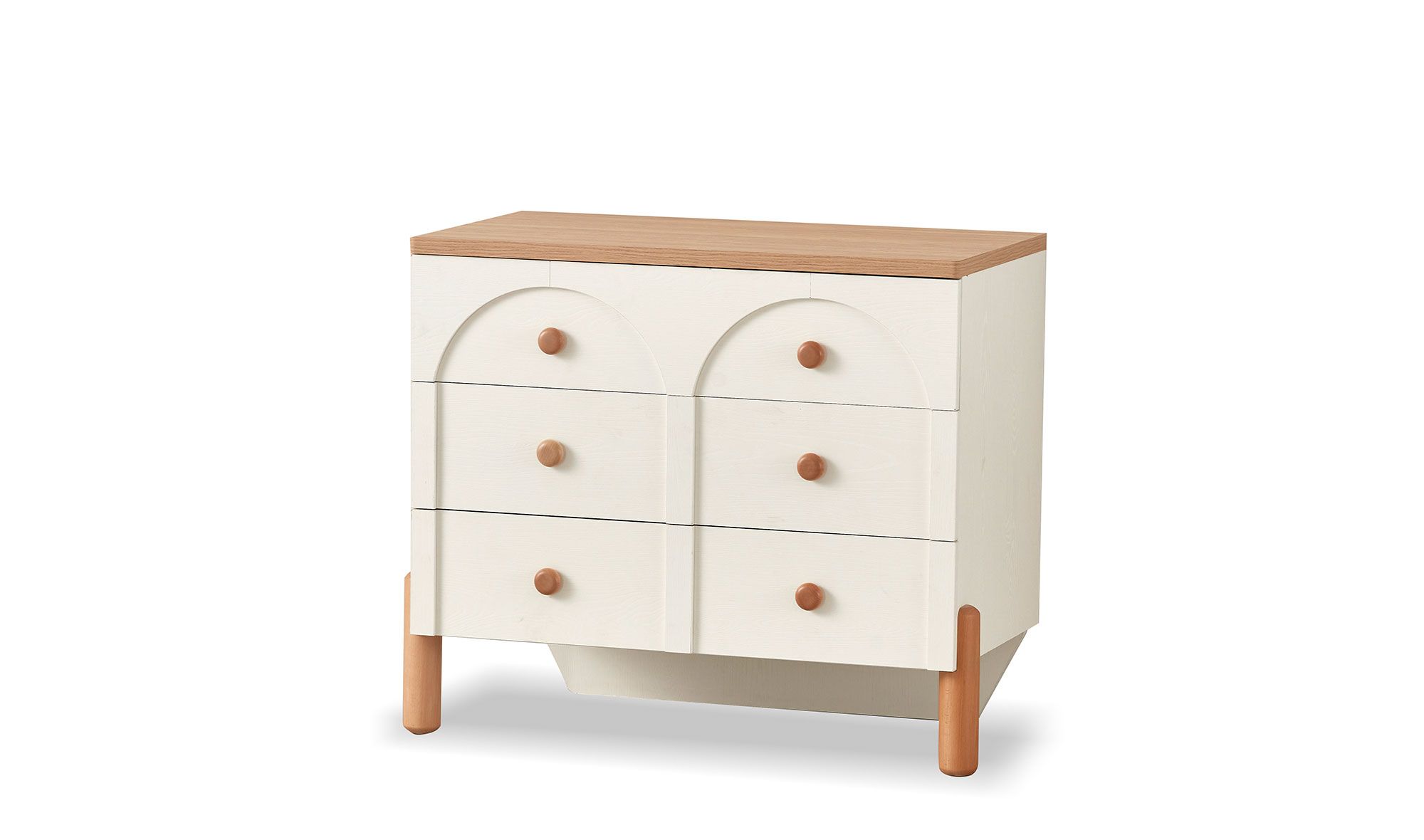 Picture of FBCB007 - Children's bedroom set 6 pieces - white and wooden color