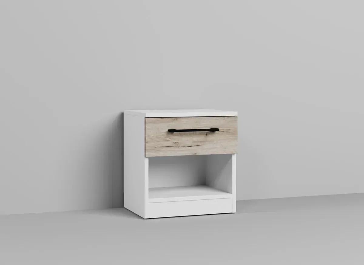 Picture of FBCB008 - Children's bedroom set 5 pieces - white and wooden color