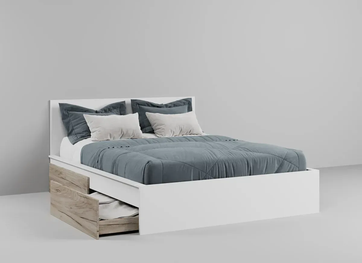 Picture of FBCB008 - Children's bedroom set 5 pieces - white and wooden color