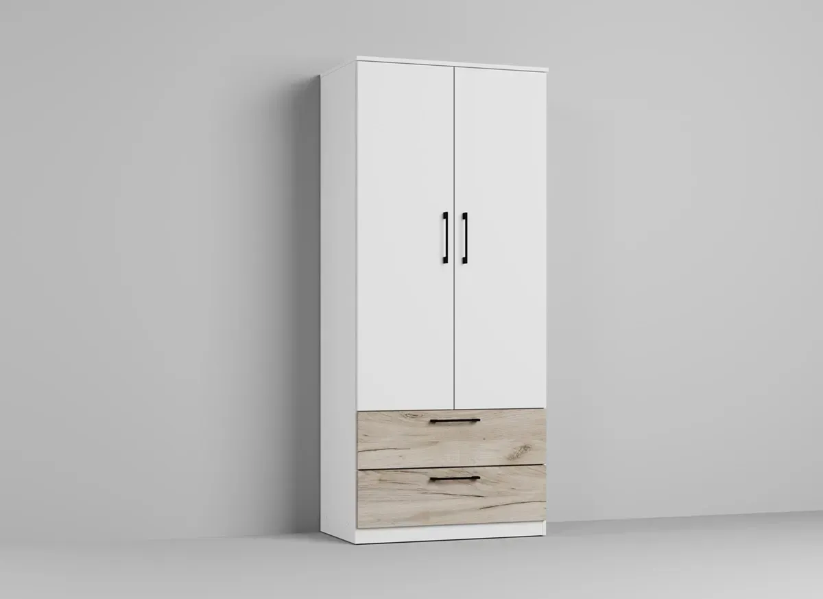 Picture of FBCB008 - Children's bedroom set 5 pieces - white and wooden color