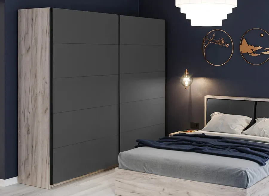 Picture of FBCB0011 - Children's bedroom set 5 pieces - wooden and navy blue