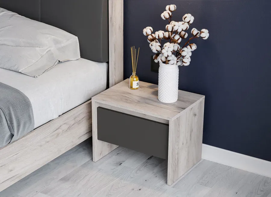 Picture of FBCB0011 - Children's bedroom set 5 pieces - wooden and navy blue
