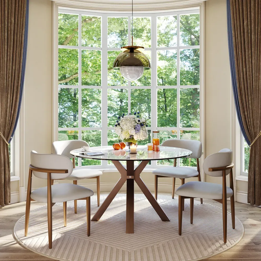 Picture of FBDR003 - Dining table and 4 chairs set