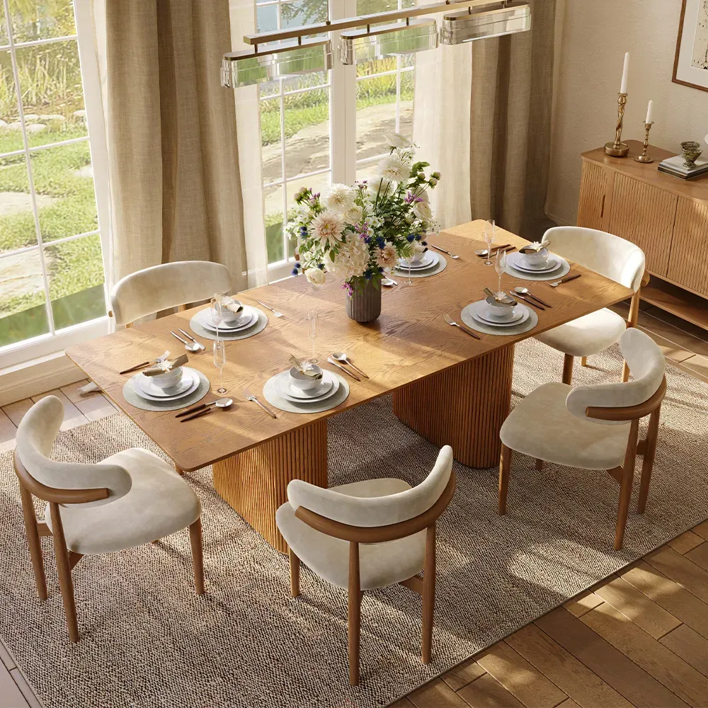 Picture of FBDR005 - Dining table and 6 chairs set