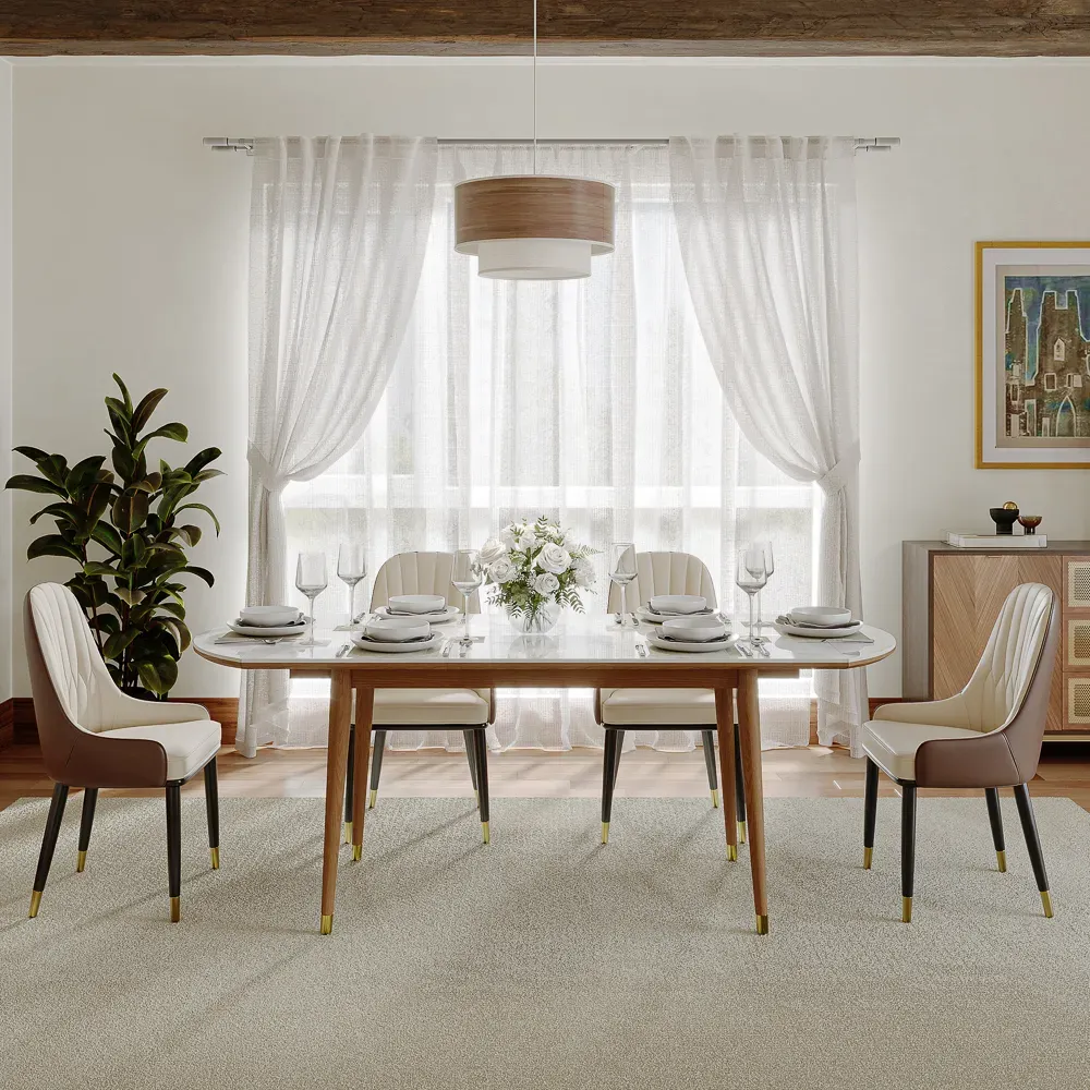 Picture of FBDR007 - Dining table and 6 chairs set
