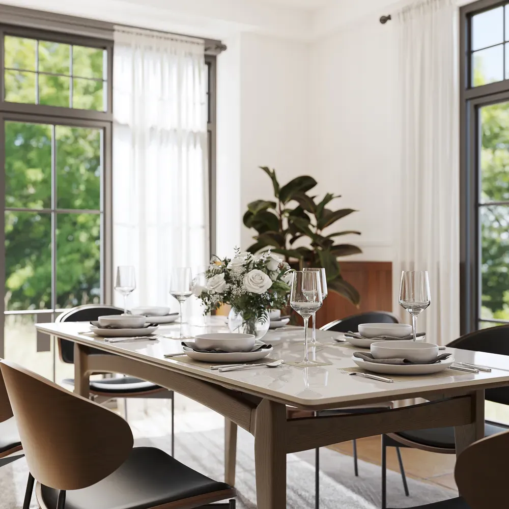 Picture of FBDR008 - Dining table and 6 chairs set