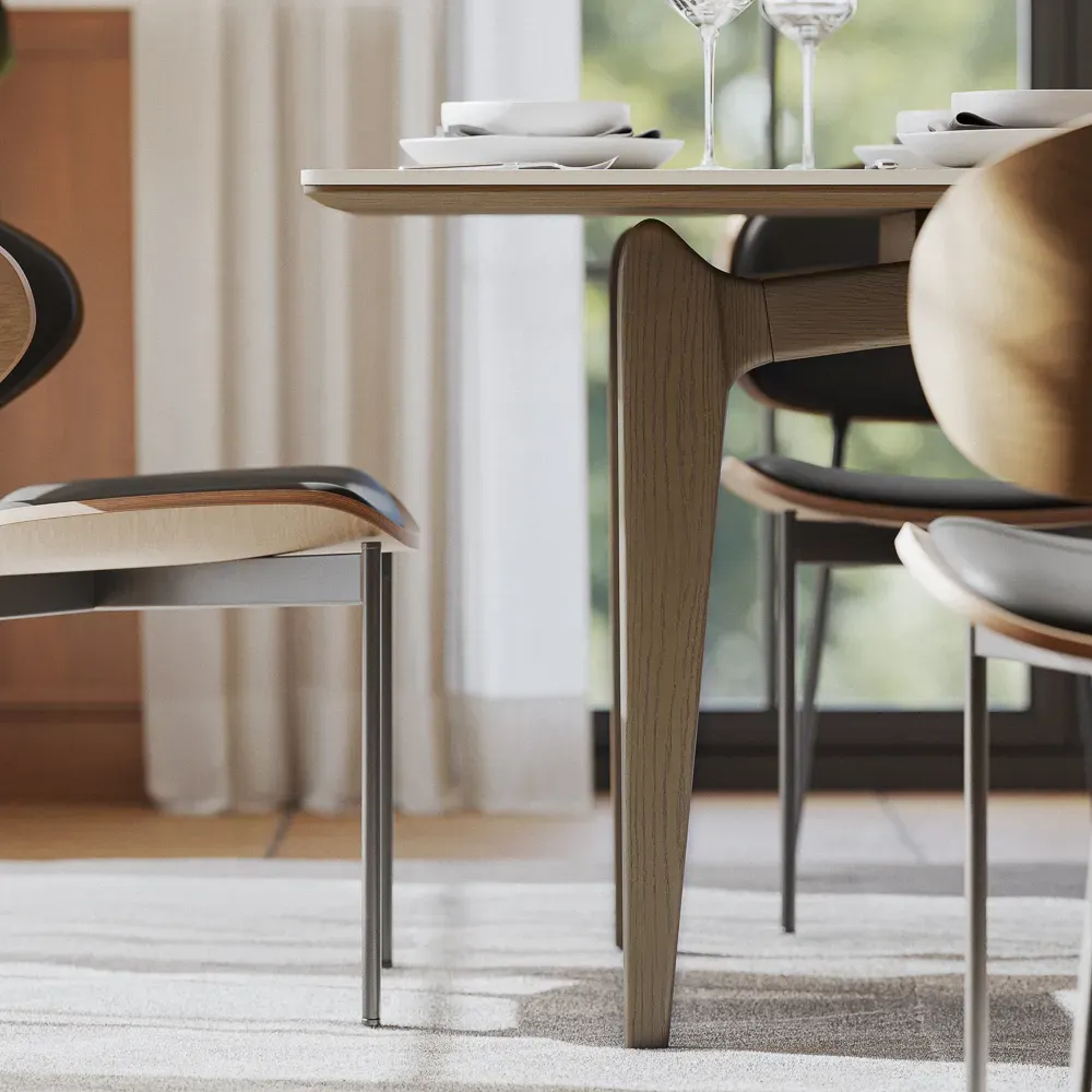 Picture of FBDR008 - Dining table and 6 chairs set