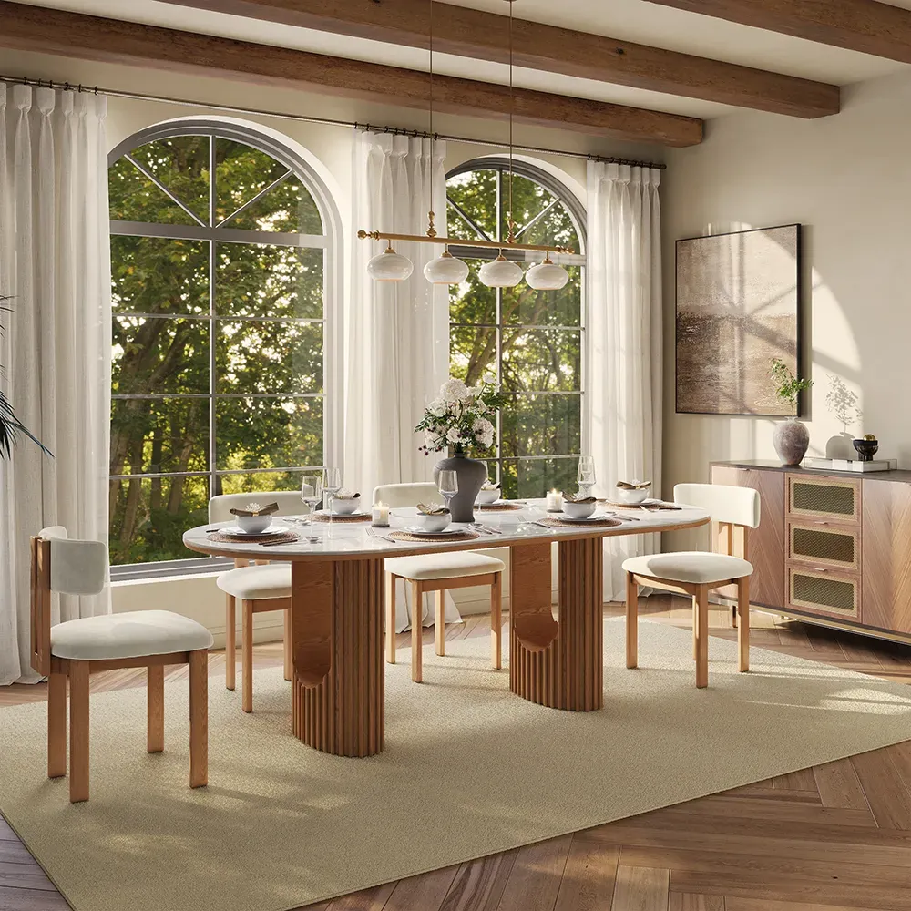 Picture of FBDR0013 - Dining table and 6 chairs set