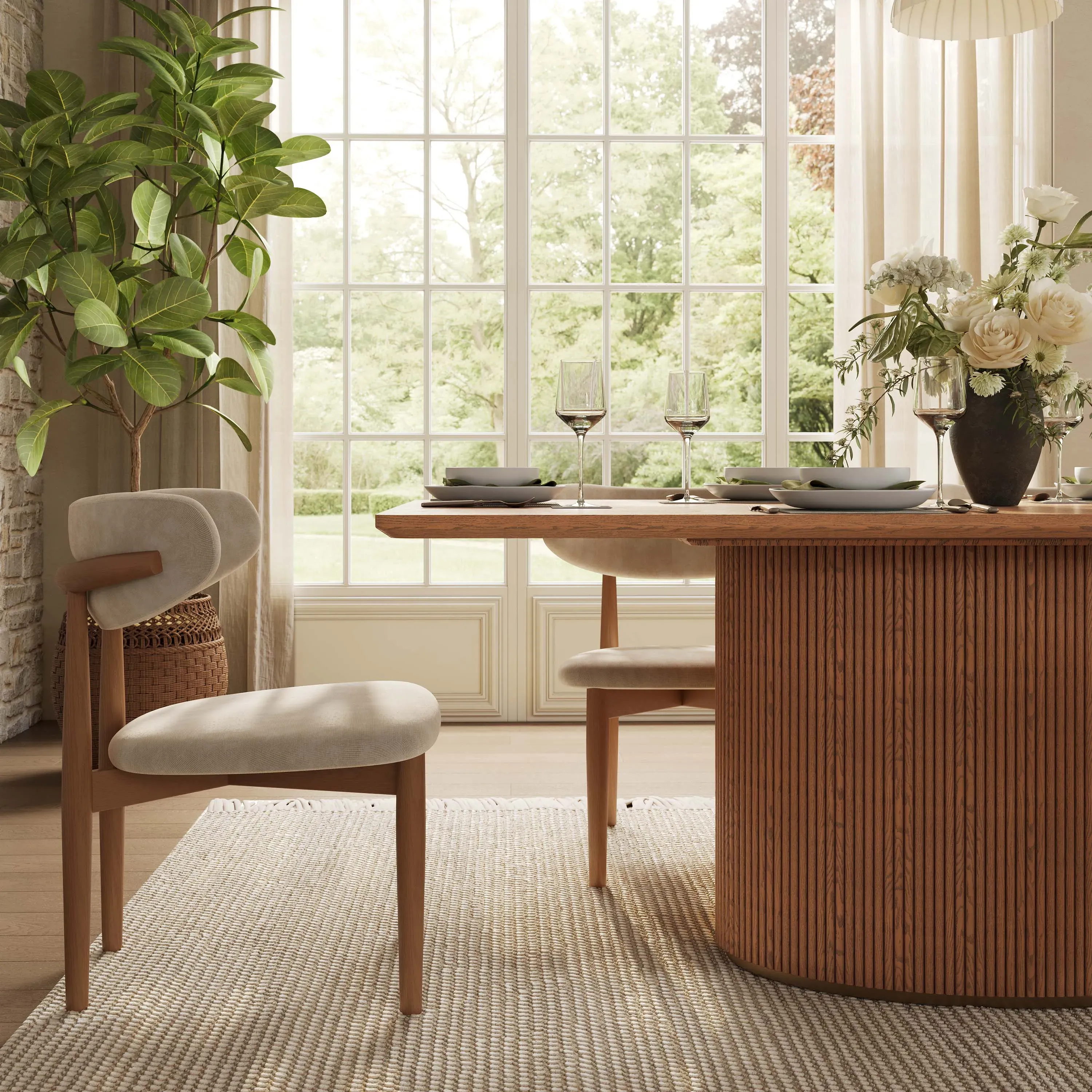 Picture of FBDR0014 - Dining table and 6 chairs set